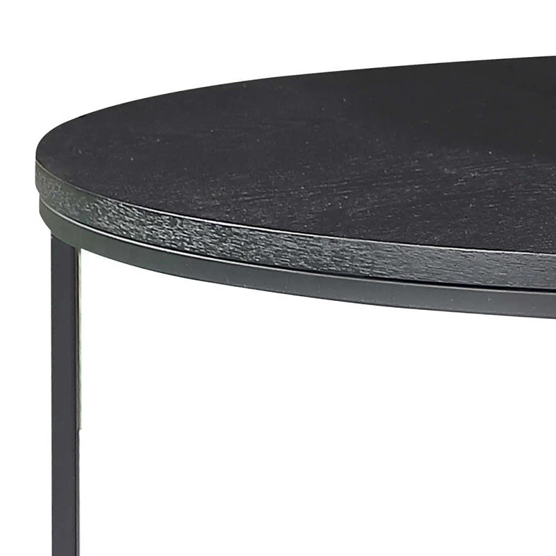 BRANDI Nest Of 2 Tables 75/90cm - Black(Brandi Nest Of 2 Tables 75 90cm Black) 4 BRANDI Nest Of 2 Tables 75/90cm - Black(Brandi Nest Of 2 Tables 75 90cm Black) - Image 2