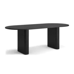 ASTON Dining Table 220cm - Black(Aston Dining Table 220cm Black)