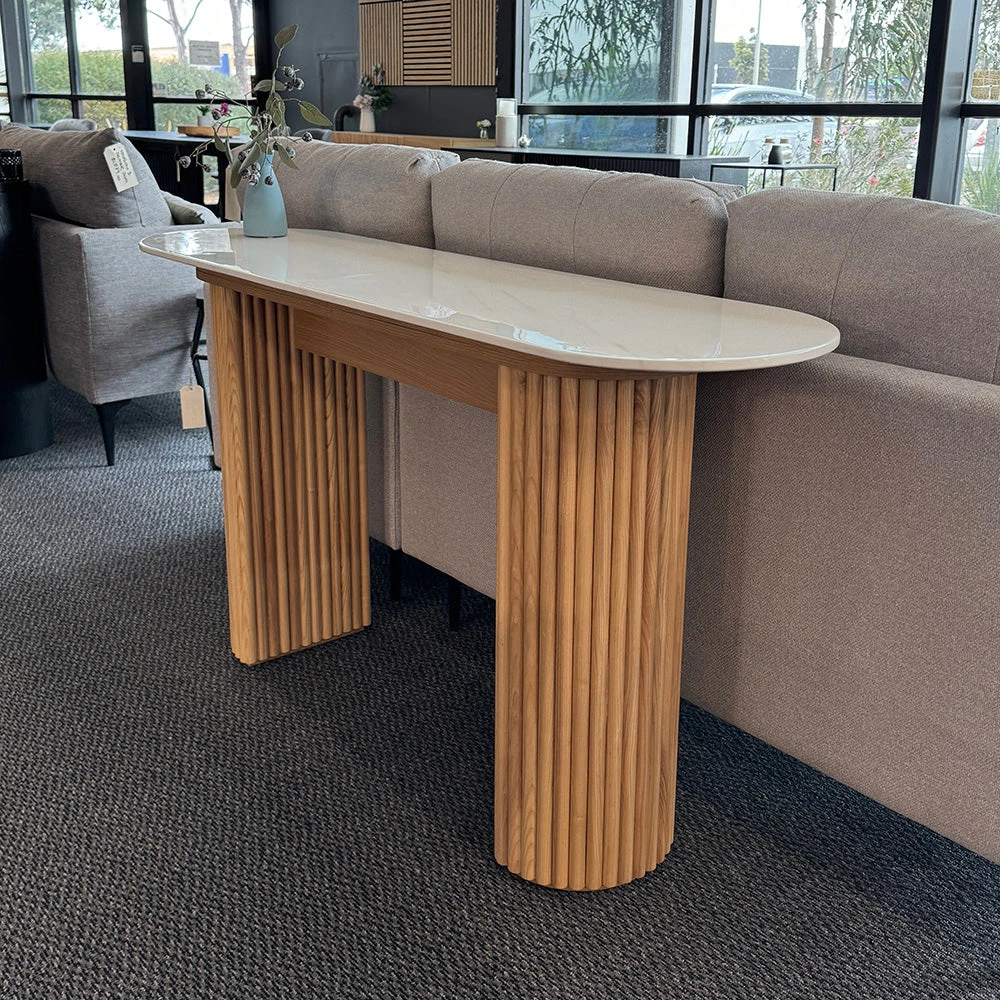 FLEUR Console Table 140cm - Oak(Fleur Console Table Black Copy) 11 FLEUR Console Table 140cm - Oak(Fleur Console Table Black Copy) - Image 9