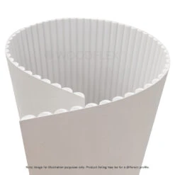 WOODFLEX WHITE PRIMED FLEXIBLE - HALF ROUND 37 - 2700mm X 600mm(Woodflex Flexible Prime Half Round 37 5mm 270x60x9) -Modern Furniture HR30 Curved2 All profiles 1000