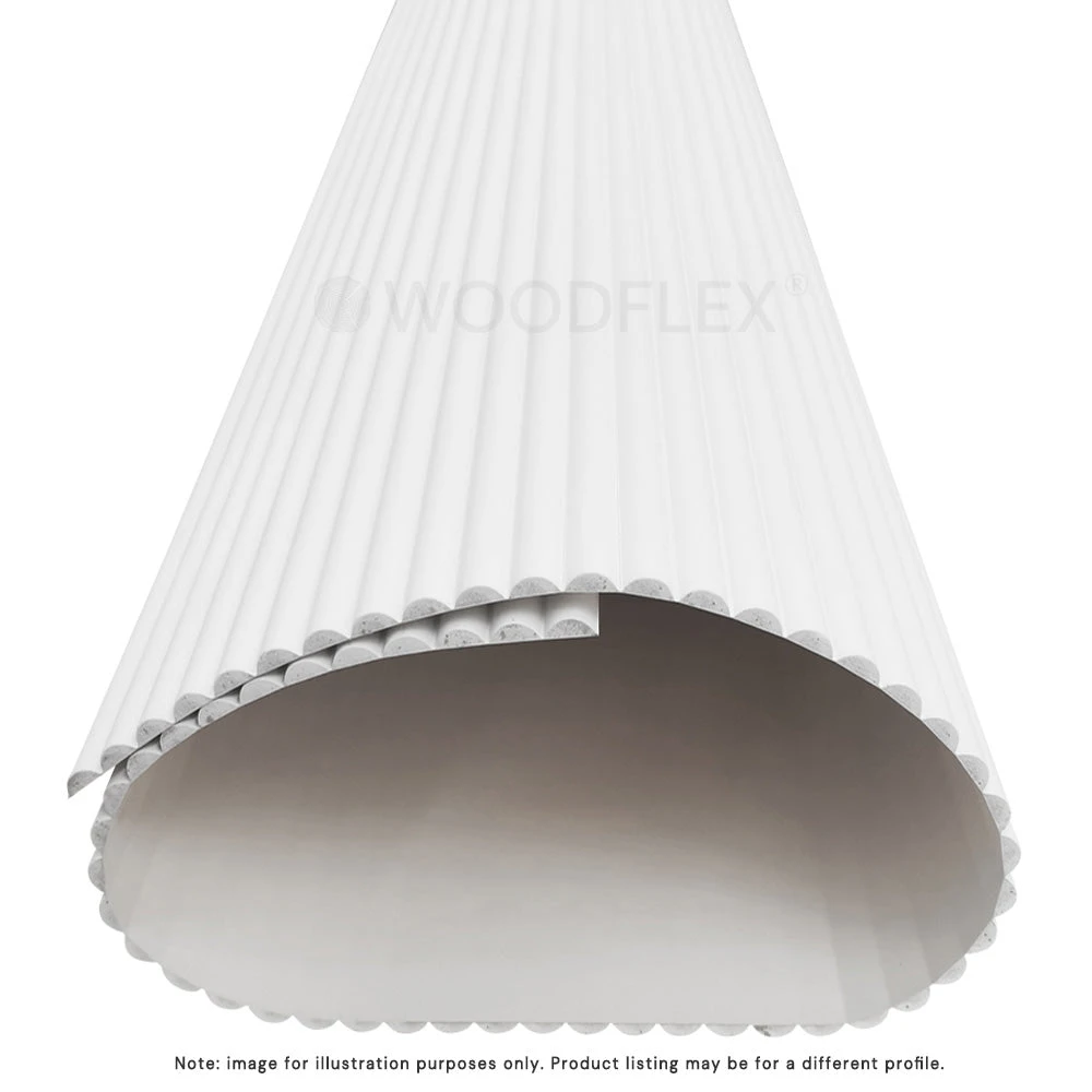 WOODFLEX WHITE PRIMED FLEXIBLE - WAVE 46 - 2700mm X 600mm(Woodflex Flexible Prime Wave 44mm 270x60x9) 18 WOODFLEX WHITE PRIMED FLEXIBLE - WAVE 46 - 2700mm X 600mm(Woodflex Flexible Prime Wave 44mm 270x60x9) - Image 16