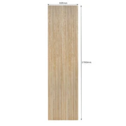 WOODFLEX Flexible Wooden Slat Wall Panel - Oak Veneer - 2700mm X 600mm - Slats(Woodflex Flexible Wooden Slat Wall Panel Oak Veneer 2700mm X 595mm Slats) -Modern Furniture HalfRounddimensions 1000 5bc6c2a9 a66a 4cd2 bee5 9a4abbd52aa7