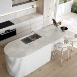 WOODFLEX WHITE PRIMED FLEXIBLE - HALF ROUND 37 - 2700mm X 600mm(Woodflex Flexible Prime Half Round 37 5mm 270x60x9) -Modern Furniture Half Round 14 36 1000