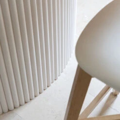 WOODFLEX WHITE PRIMED FLEXIBLE - HALF ROUND 37 - 2700mm X 600mm(Woodflex Flexible Prime Half Round 37 5mm 270x60x9) -Modern Furniture Half Round 17 36 1000