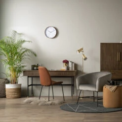 HAMILTON Study Desk Oak & Acacia Veneer 140cm - Toffee(Hamilton Study Desk Solid Acacia Wood 140cm Toffee) -Modern Furniture Hamilton lifestyle 800