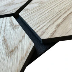 Hexagon WOODFLEX Acoustic Wood Wall Panels - 2700mm X 600mm - Oak Veneer(Hexagon Woodflex Acoustic Wood Wall Tiles Oak Veneer) -Modern Furniture Hexagon 9 1000