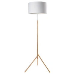 Woodi Floor Lamp - 150cm - White + Oak(Woodi Floor Lamp 150cm White Oak)
