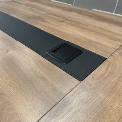 VIDAL Boardroom Table 3.6m X 1.2m - Warm Oak & Black(Vidal Boardroom Table 3 6m X 1 2m Mahogany Black) 26 VIDAL Boardroom Table 3.6m X 1.2m - Warm Oak & Black(Vidal Boardroom Table 3 6m X 1 2m Mahogany Black) -Modern Furniture IMG 0779 copy