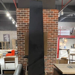 BARON Display Unit 230cm - Warm Oak & Black(Baron Display Unit 2 3m Mahogany Black) -Modern Furniture IMG 1995 800