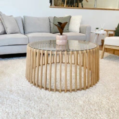 LYNNA Coffee Table80cm - Oak(Lynnai Coffee Table 80cm Natural) -Modern Furniture IMG 6119 1000