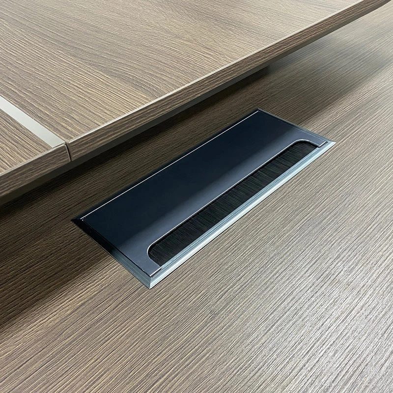 CARTER Executive Office Desk With Right Return 2.2M - Coffee & Charcoal(Carter Executive Office Desk Right Return 220cm Coffee Charcoal) 7 CARTER Executive Office Desk With Right Return 2.2M - Coffee & Charcoal(Carter Executive Office Desk Right Return 220cm Coffee Charcoal) - Image 5