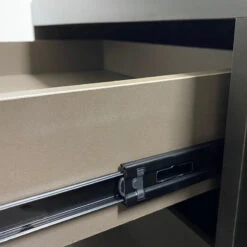 Carter Executive Office Desk With Left Return 2.2M - Coffee & Charcoal(Carter Executive Office Desk Left Return 220cm Coffee Charcoal 1) -Modern Furniture IMG 8817 800