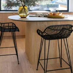 WOODFLEX Flexible Wooden Slat Wall Panel - Oak Veneer - 2700mm X 600mm - Trapezium(Woodflex Flexible Wooden Slat Wall Panel Oak Veneer 2700mm X 595mm Platforms) -Modern Furniture JHP25HOADApril 20 2 1000