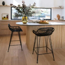 WOODFLEX Flexible Wooden Slat Wall Panel - Oak Veneer - 2700mm X 600mm - Trapezium(Woodflex Flexible Wooden Slat Wall Panel Oak Veneer 2700mm X 595mm Platforms) -Modern Furniture JHP25HOADApril 20 1000