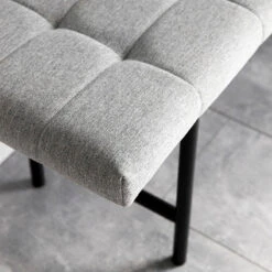 JORY Bench Seat 100CM - Light Grey(Jory Bench Seat 100cm Light Grey) 12 JORY Bench Seat 100CM - Light Grey(Jory Bench Seat 100cm Light Grey) -Modern Furniture JORYBENCHLIGHTGREY100cm AC 0000081139 closeupA800