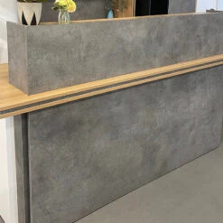 JARINReception Desk 2.4M Left Panel - Carbon Grey & White Colour(Jarin Reception Desk 2 4m Left Panel Carbon Grey White Colour) 16 JARINReception Desk 2.4M Left Panel - Carbon Grey & White Colour(Jarin Reception Desk 2 4m Left Panel Carbon Grey White Colour) -Modern Furniture Jarin2400ColorLeft 800