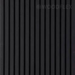 WOODFLEX Flexible Acoustic Wood Slat Wall Panel, Black Veneer - 2400mm X 600mm(Woodflex Flexible Acoustic Wall Panel Black) -Modern Furniture KSL ACPBL01 Flexible Acoustic Wall Panel 2 2000 watermarked 1