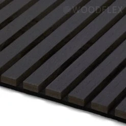 WOODFLEX Flexible Acoustic Wood Slat Wall Panel, Black Veneer - 2400mm X 600mm(Woodflex Flexible Acoustic Wall Panel Black) -Modern Furniture KSL ACPBL01 Flexible Acoustic Wall Panel 5 2000 watermarked 1