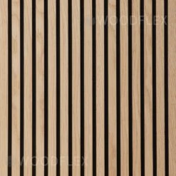 WOODFLEX Flexible Acoustic Wood Slat Wall Panel, Oak Veneer - 2700mm X 600mm(Woodflex Flexible Acoustic Wall Panel Oak Veneer) -Modern Furniture KSL ACPON01 3 Sided Flexible Acoustic Panel 2 2000