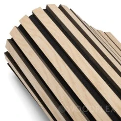 WOODFLEX Flexible Acoustic Wood Slat Wall Panel, Oak Veneer - 2700mm X 600mm(Woodflex Flexible Acoustic Wall Panel Oak Veneer) -Modern Furniture KSL ACPON01 3 Sided Flexible Acoustic Panel 4 2000