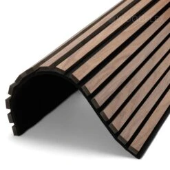 WOODFLEX Flexible Acoustic Wood Slat Wall Panel, Walnut Veneer - 2700mm X 600mm(Copy Of Woodflex Flexible Acoustic Wood Wall Panel Black Veneer)