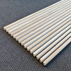 WOODFLEX Flexible Acoustic Battened Wood Slat Panel - 3 Sided Full Wrap Oak Veneer - 2700mm X 600mm(Woodflex Flexible Acoustic Wood Slat Panel 3 Sided Full Wrap Battens Oak Veneer 2700mm X 600mm) -Modern Furniture KSL KVWIN270Closeup4 1000