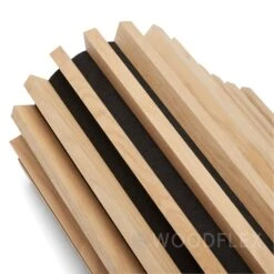 WOODFLEX Flexible Acoustic Battened Wood Slat Panel - 3 Sided Full Wrap Oak Veneer - 2700mm X 600mm(Woodflex Flexible Acoustic Wood Slat Panel 3 Sided Full Wrap Battens Oak Veneer 2700mm X 600mm) -Modern Furniture KSL KVWIN270 BATTENED Flexible Acoustic Panel 4 2000 watermarked