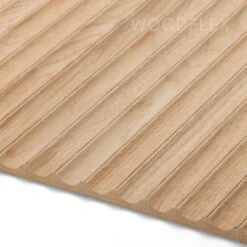 WOODFLEX Flexible Wooden Slat Wall Panel - Oak Veneer - 2700mm X 600mm - Wave(Woodflex Flexible Wooden Slat Wall Panel Oak Veneer 2700mm X 595mm Flute) -Modern Furniture KSL WROWAV01 Flexible Oak Veneer Panel 5 2000 watermarked