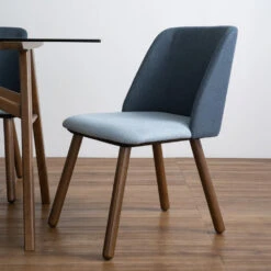 JOLLINDining Chair - Walnut & Blue(Jollin Dining Chair Walnut Blue) -Modern Furniture KoenDT146113 JollinDC241503 1000