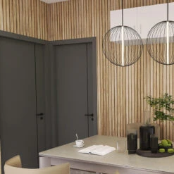 WOODFLEX Outdoor & Indoor Solid Hard Wood Slat Wall Ceiling Pool Fence Cladding - Oak - 2700mm X 545mm(Solid Wood Outdoor Indoor Slat Wall Ceiling Cladding Oak 4pc Set) -Modern Furniture Lifestyle1 800 7e206863 a2fa 49ac a68a 53795749de76