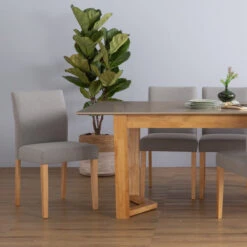 Ladee Dining Chair - Oak + Silver(Ladee Dining Chair Natural And Silver) 14 Ladee Dining Chair - Oak + Silver(Ladee Dining Chair Natural And Silver) -Modern Furniture Lifestyle aLadee241037 800