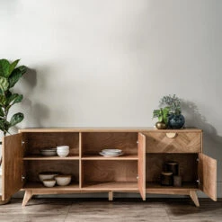 LOFTUS Sideboard Buffet 180cm - Oak(Loftus Sideboard Buffet 180cm Oak) -Modern Furniture Loftus Sideboard Simple2 1000