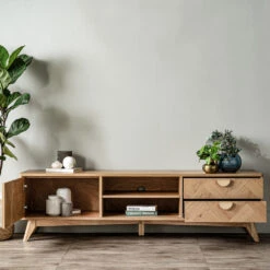 LOFTUS Entertainment TV Unit 180cm - Oak(Loftus Entertainment Tv Unit 180cm Oak) -Modern Furniture Loftus TVCabinet Simple2 1000