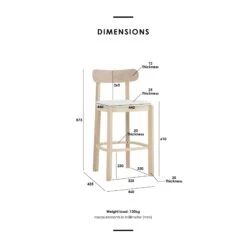 LOWEN Bar Stool - Light Grey(Lowen Counter Chair Light Grey) -Modern Furniture Lowen CounterChair 05 e6f781e5 810b 40b4 b378 83cf7ee688a0