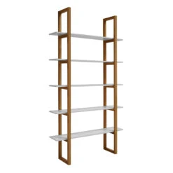 MAREN Display Unit 110 Cm - Natural & White(Maren Display Unit Natural White 110cm)