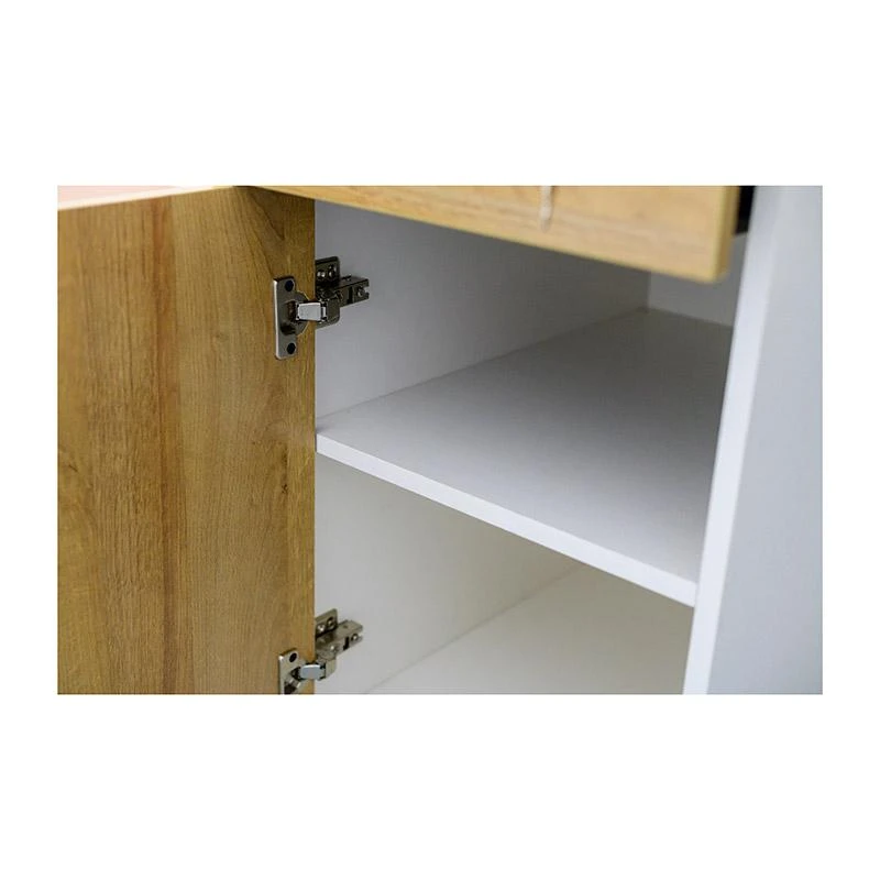 ZIVA Reception Desk 1.8M With Right Panel - Oak & White(Ziva Reception Desk 180cm Right Panel White) 7 ZIVA Reception Desk 1.8M With Right Panel - Oak & White(Ziva Reception Desk 180cm Right Panel White) - Image 5