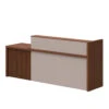 KNOX Reception Desk 180cm Left Panel - Walnut(Knox Reception Desk 1 8m Left Panel Brown) -Modern Furniture MF 27RJS063 1000