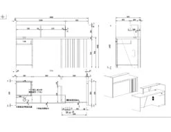 KNOXReception Desk 180cm Right Panel - Walnut(Knox Reception Desk 1 8m Left Panel Sand Chocolate) -Modern Furniture MF 27RJS066dms1