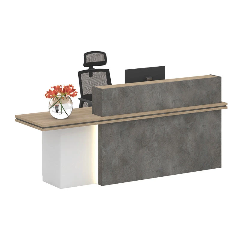 JARINReception Desk 2.4M Left Panel - Carbon Grey & White Colour(Jarin Reception Desk 2 4m Left Panel Carbon Grey White Colour) 3 JARINReception Desk 2.4M Left Panel - Carbon Grey & White Colour(Jarin Reception Desk 2 4m Left Panel Carbon Grey White Colour)