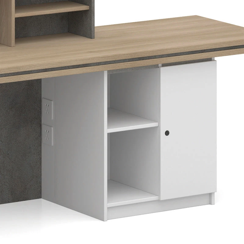 JARINReception Desk 2.4M Left Panel - Carbon Grey & White Colour(Jarin Reception Desk 2 4m Left Panel Carbon Grey White Colour) 7 JARINReception Desk 2.4M Left Panel - Carbon Grey & White Colour(Jarin Reception Desk 2 4m Left Panel Carbon Grey White Colour) - Image 5