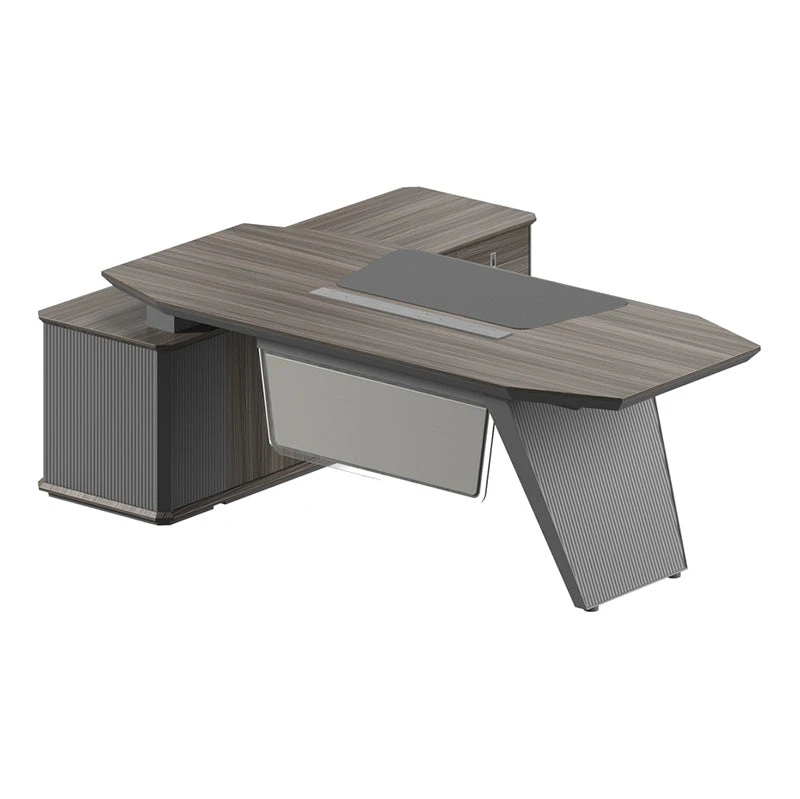 MADDOK Executive Desk With Right Return 200cm - Chocolate & Charcoal Grey(Maddok Executive Desk With Right Return 200cm Chocolate Charcoal Grey) 3 MADDOK Executive Desk With Right Return 200cm - Chocolate & Charcoal Grey(Maddok Executive Desk With Right Return 200cm Chocolate Charcoal Grey)