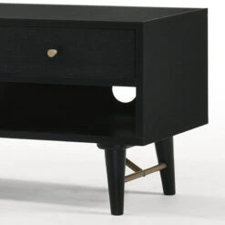 RANIA Entertainment TV Unit 170cm - Black Ash(Rania Entertainment Unit 175 Cm Black) -Modern Furniture MI BH652 1Leg 800