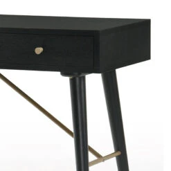 RANIA Study Desk Console 120cm - Black Ash(Rania Console Table 120 Cm Black) -Modern Furniture MI BH664 CO 1side 800