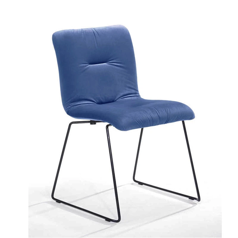 NORVIN Dining Chair - Blue Velvet & Black(Norvin Dining Chair Black Blue 1) 3 NORVIN Dining Chair - Blue Velvet & Black(Norvin Dining Chair Black Blue 1)