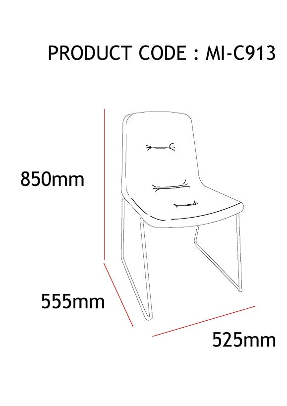 NORVIN Dining Chair - Blue Velvet & Black(Norvin Dining Chair Black Blue 1) 7 NORVIN Dining Chair - Blue Velvet & Black(Norvin Dining Chair Black Blue 1) - Image 5