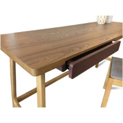 MOREY Study Desk Natural - Natural(Morey Working Desk In White 1) -Modern Furniture MOREY Desk Console 3 800