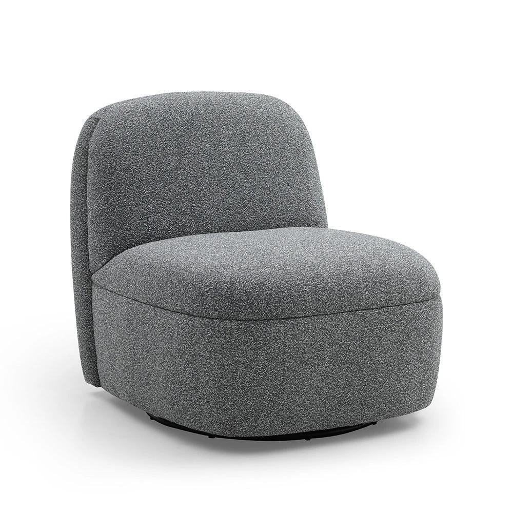 LEXTER Swivel Lounge Chair - Dark Grey(Lexter Lounge Chair Dark Grey) 3 LEXTER Swivel Lounge Chair - Dark Grey(Lexter Lounge Chair Dark Grey)