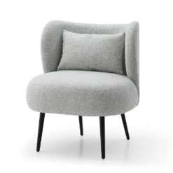 SASHA Lounge Chair - Light Grey & Black(Sasha Lounge Chair Light Grey) -Modern Furniture MS PCR025 1077 B 1000