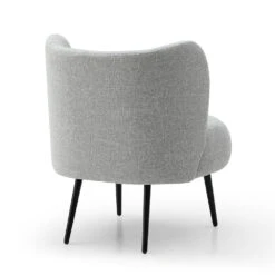 SASHA Lounge Chair - Light Grey & Black(Sasha Lounge Chair Light Grey) -Modern Furniture MS PCR025 1077 C 1000