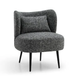 SASHA Lounge Chair - Black(Sasha Lounge Chair Charcoal Grey)